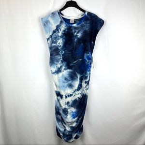 *SOLD No Boundaries Tie Dye Bodycon Midi Dress